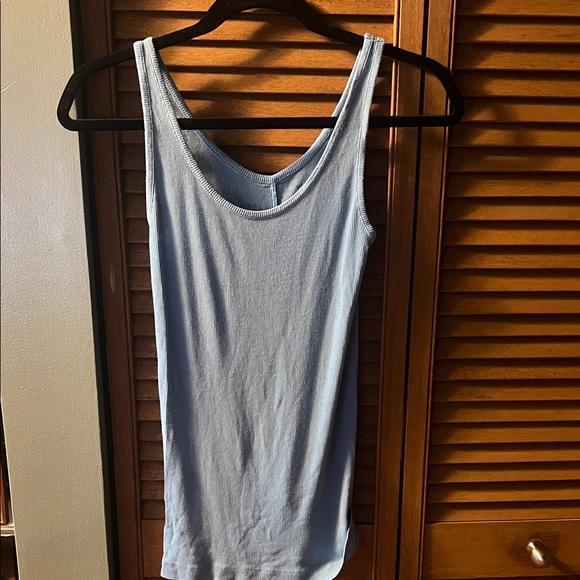 Vince Blue Women's Ribbed Tank Top - Picture 2 of 4